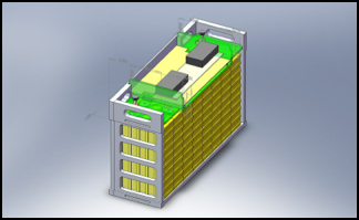 Custom lithium ion battery cage